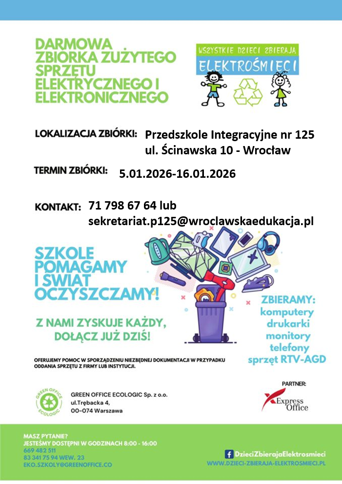 Darmowa zbiórka sprzętu elektrycznego i elektronicznego